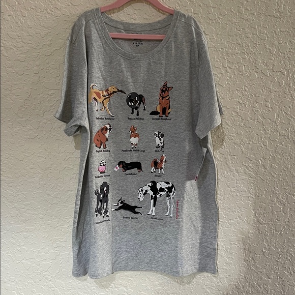 Vera Bradley Other - Vera Bradley Gray Dog Breed T-Shirt